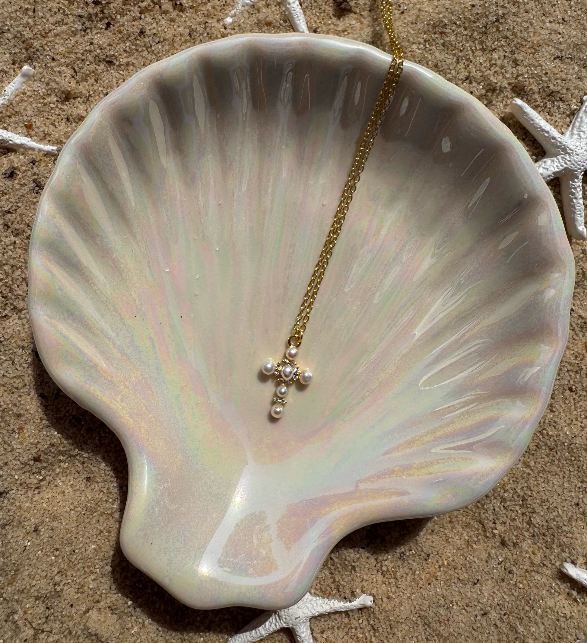 Judith Mini Cross Necklace