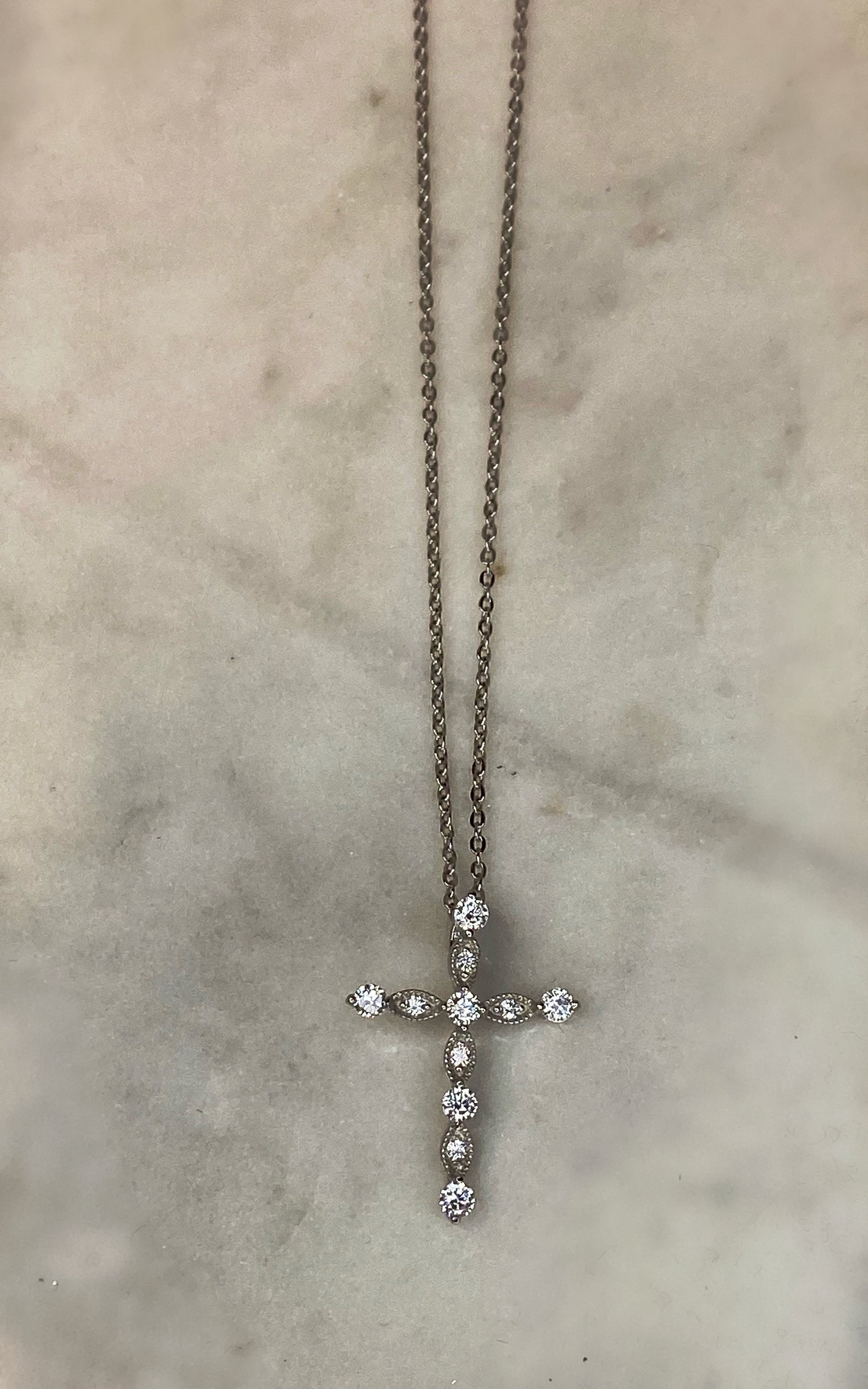 Estelle Cross Necklace