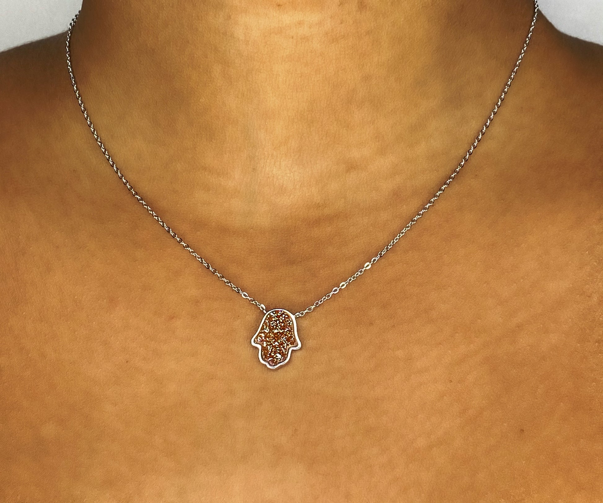 Elly Hamsa Necklace