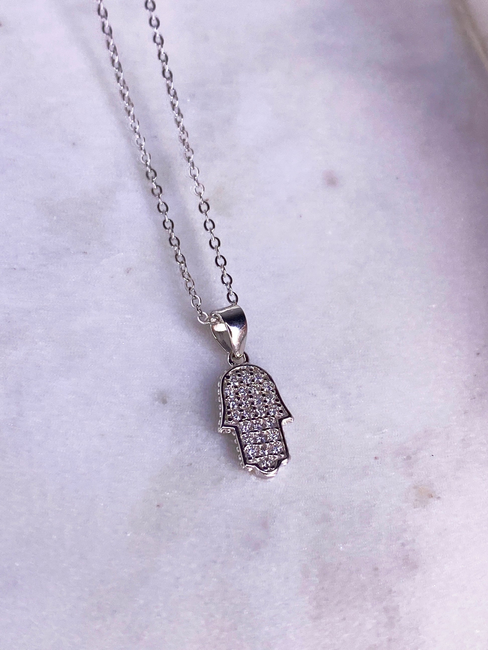 Jaz Mini Hamsa Necklace