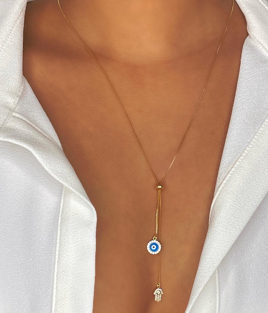 Yaneli Evil Eye Necklace