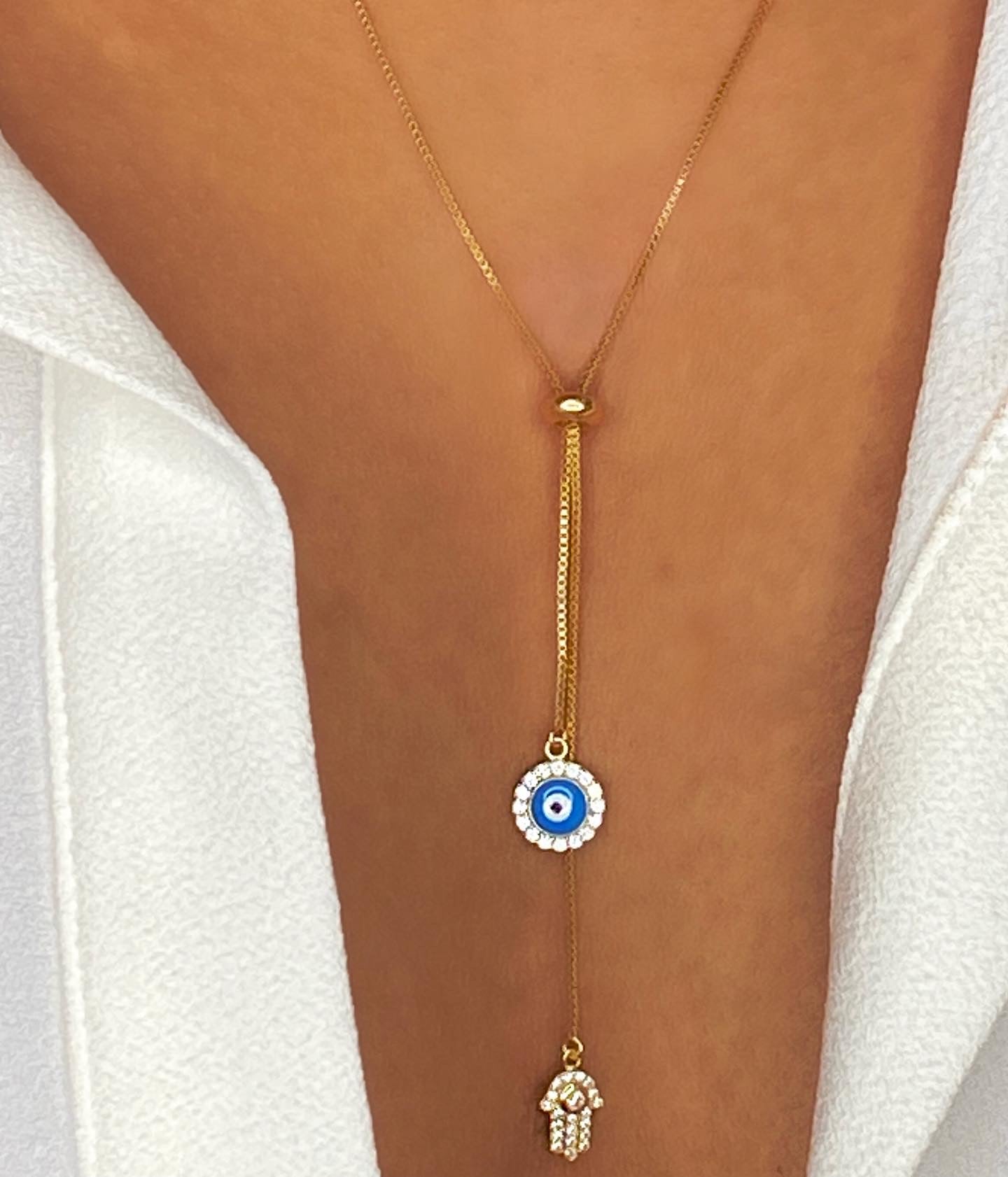 Yaneli Evil Eye Necklace
