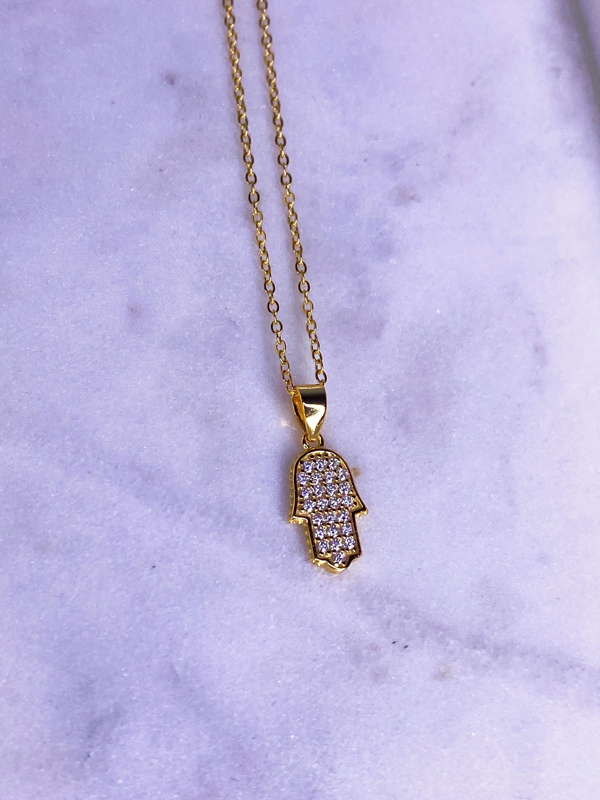 Jaz Mini Hamsa Necklace