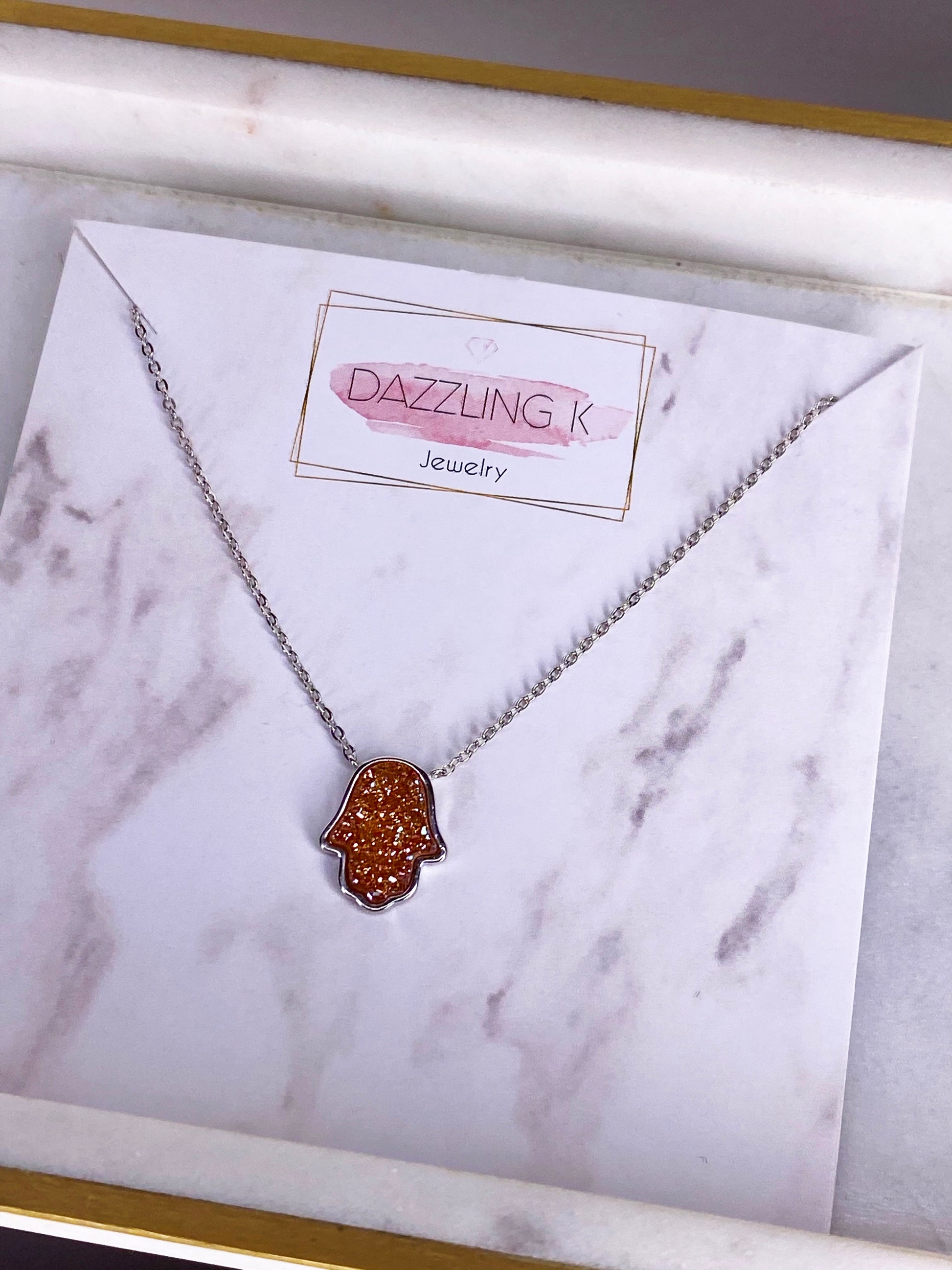 Elly Hamsa Necklace