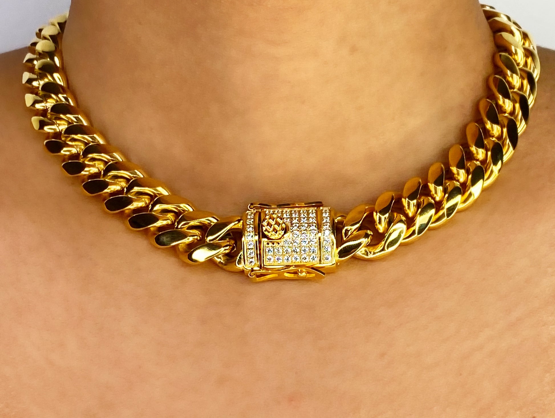 Cora Cuban Link Necklace