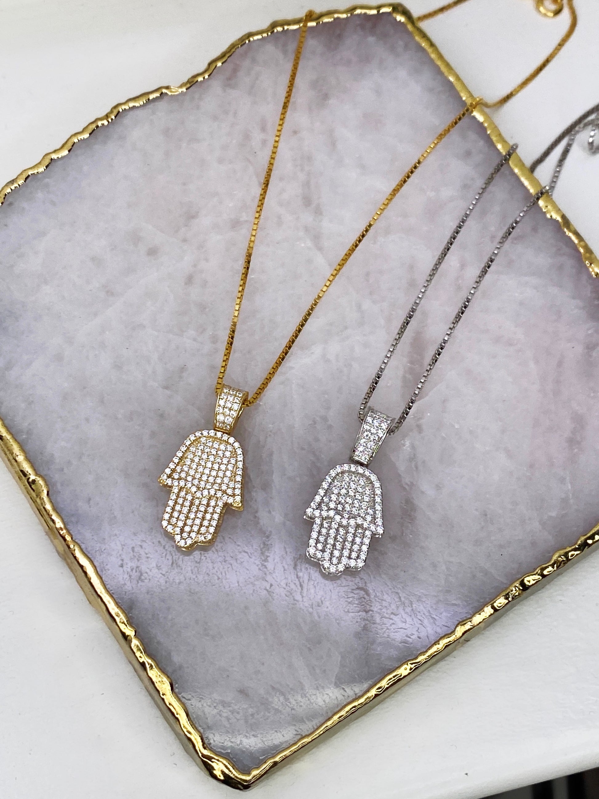 Loren Hamsa Necklace