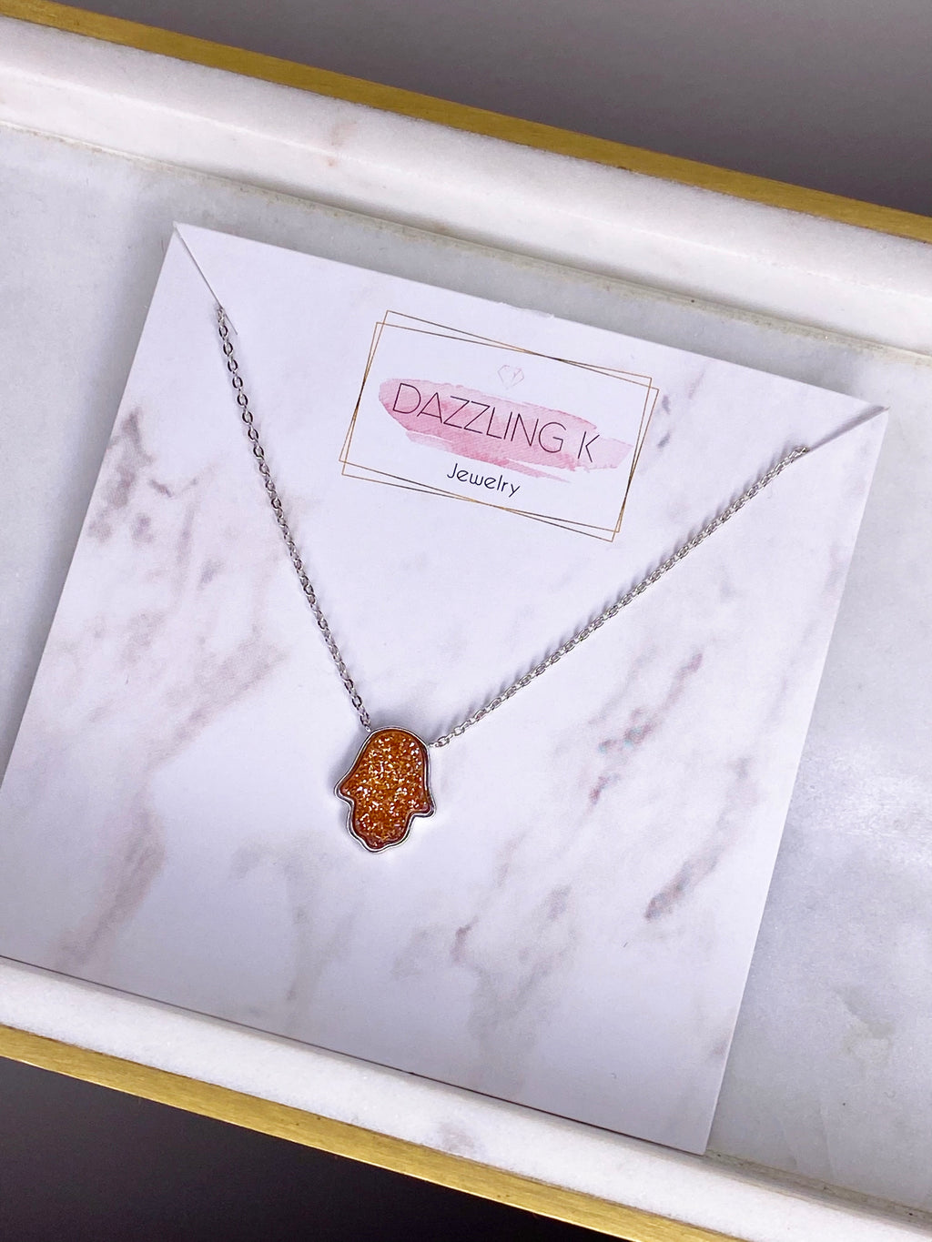 Elly Hamsa Necklace