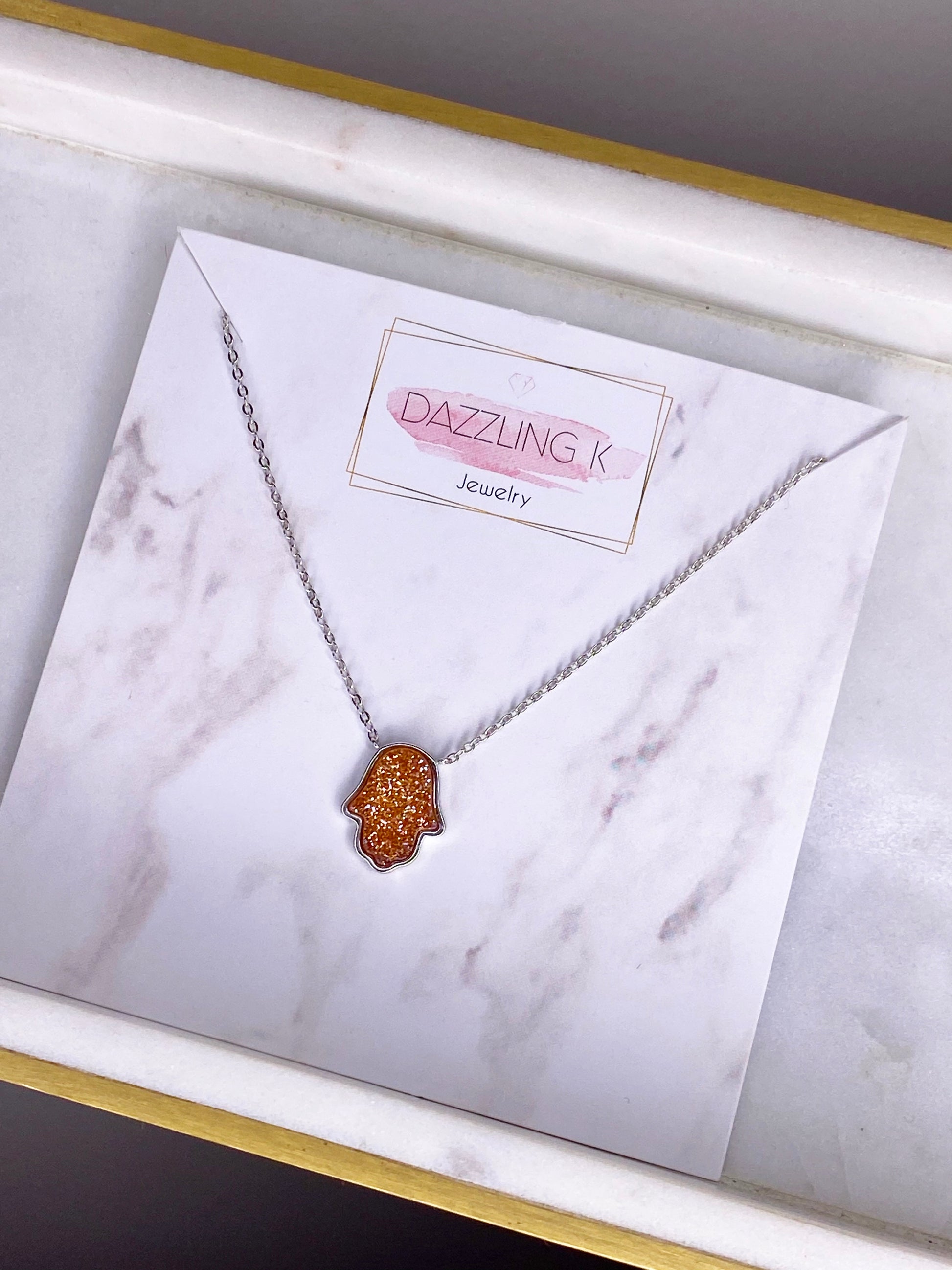 Elly Hamsa Necklace