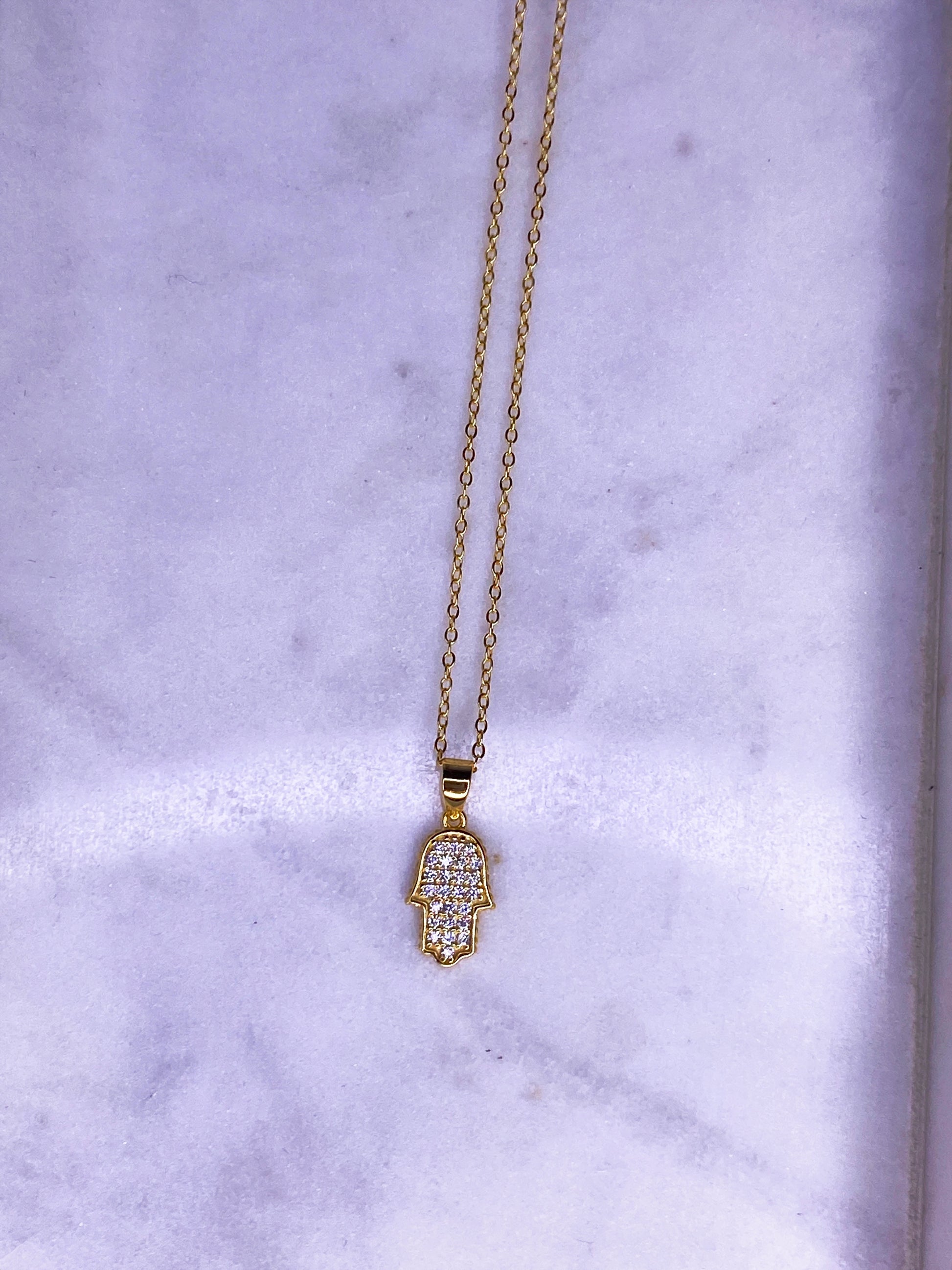 Jaz Mini Hamsa Necklace