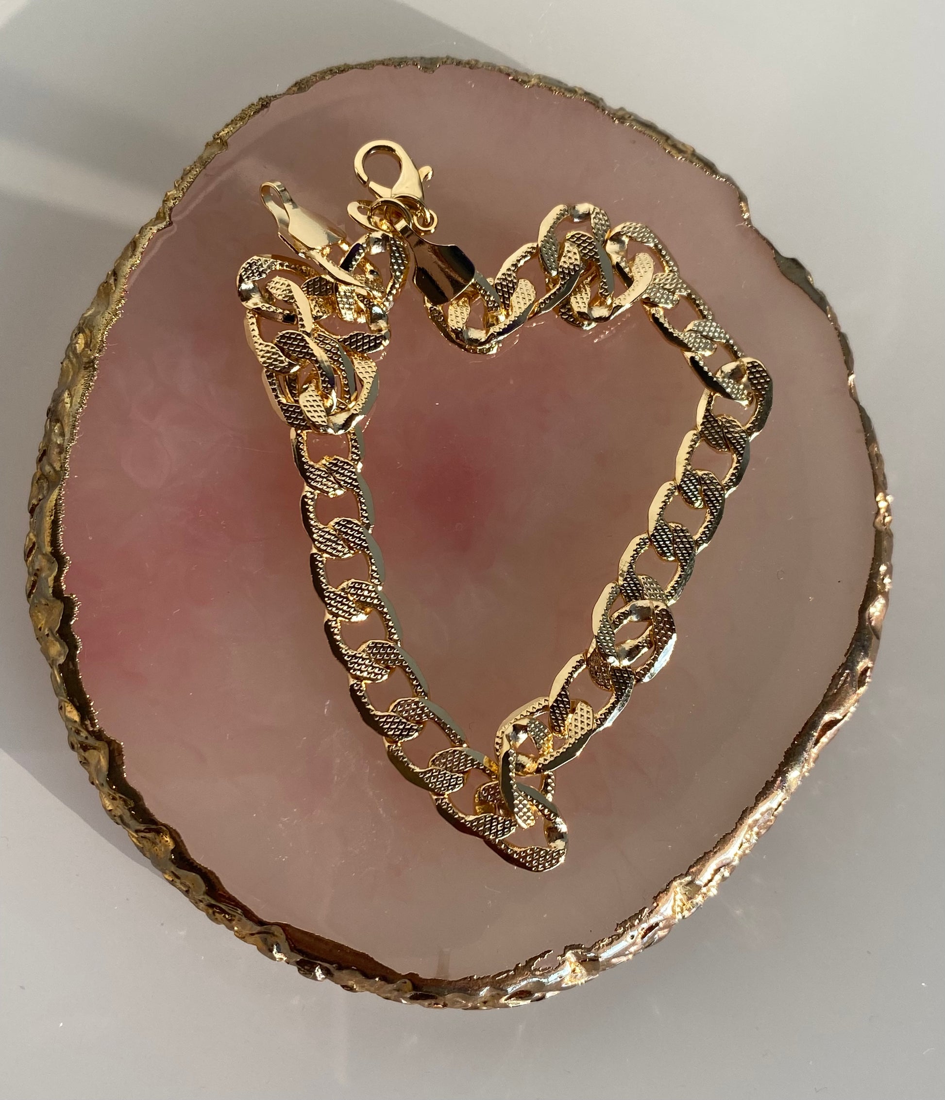 Amy Gold Cuban Link Anklet