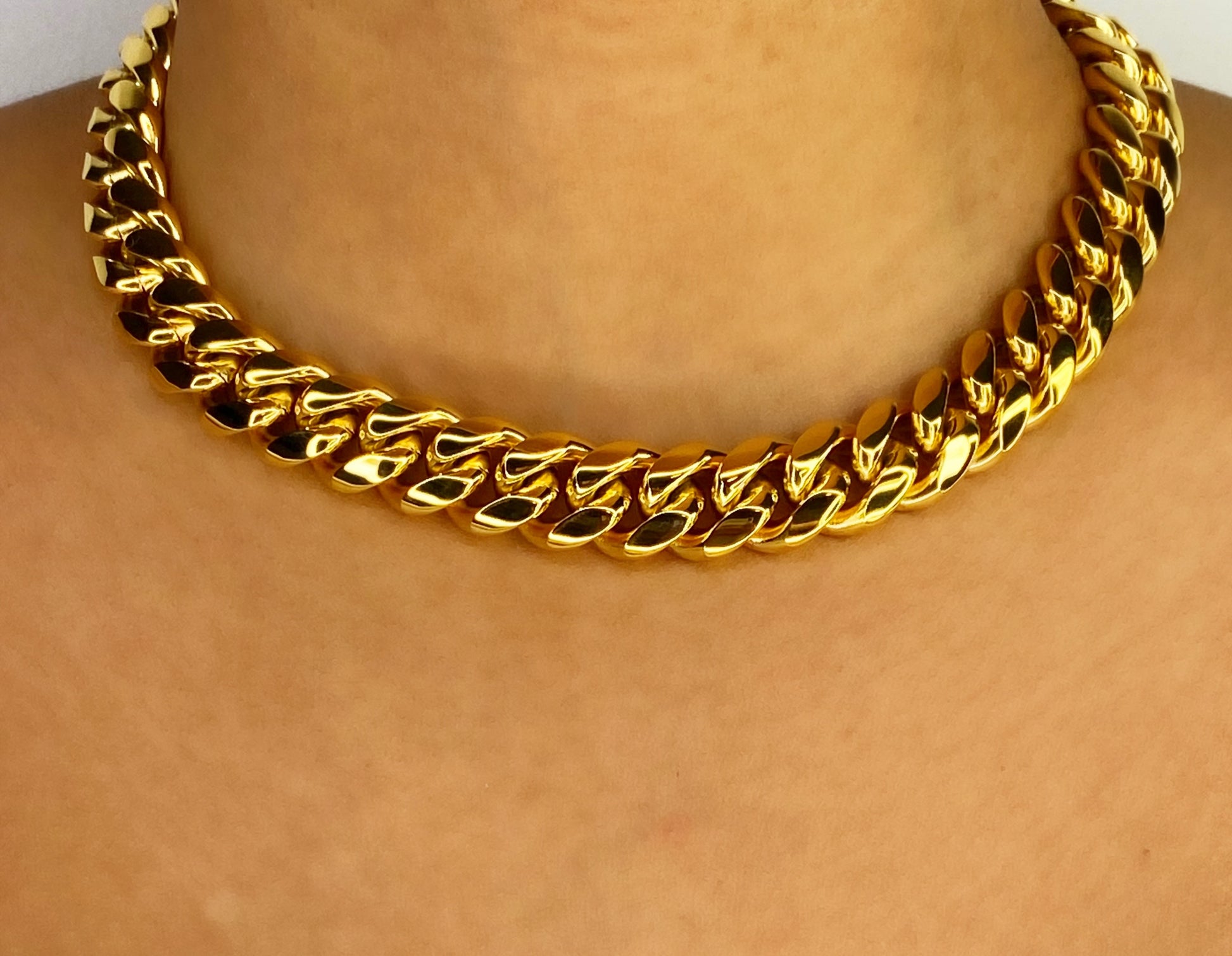 Cora Cuban Link Necklace