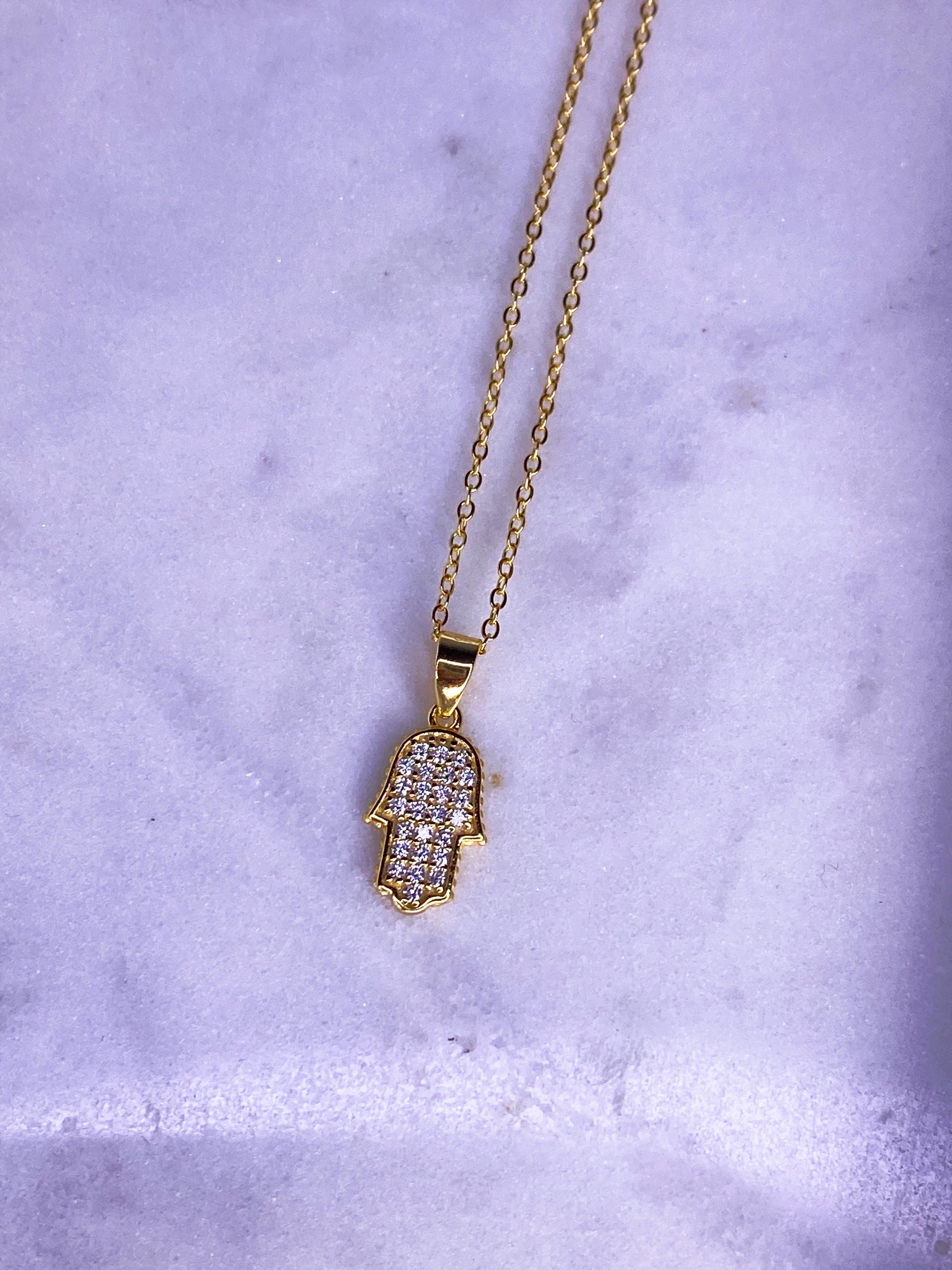 Jaz Mini Hamsa Necklace
