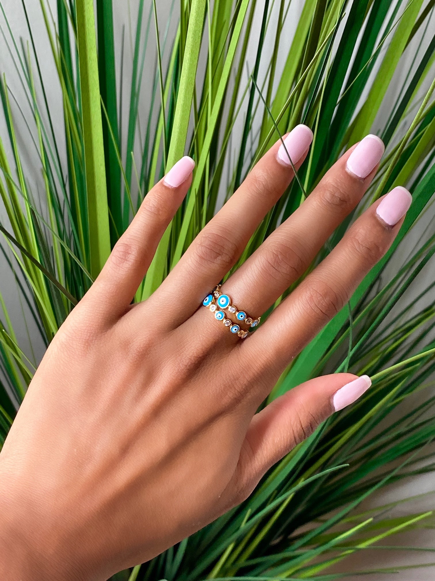Blue Evil Eye Ring