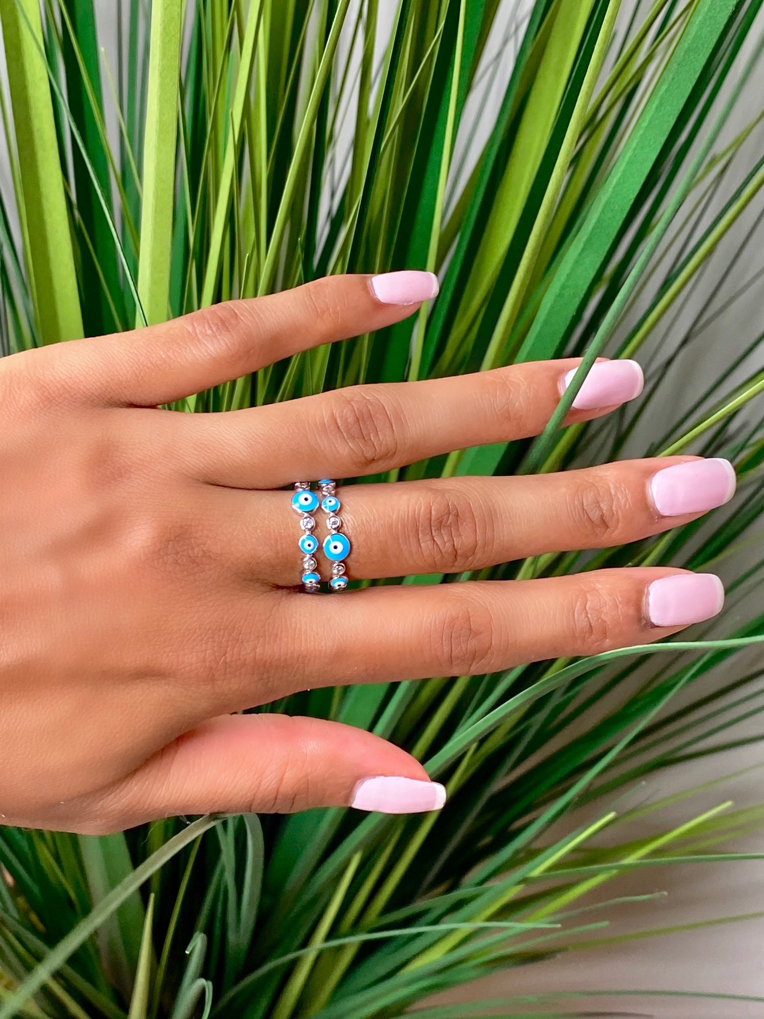 Blue Evil Eye Ring