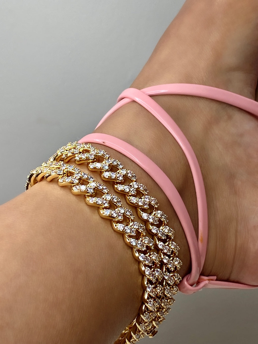 Icy Cuban Link Anklet