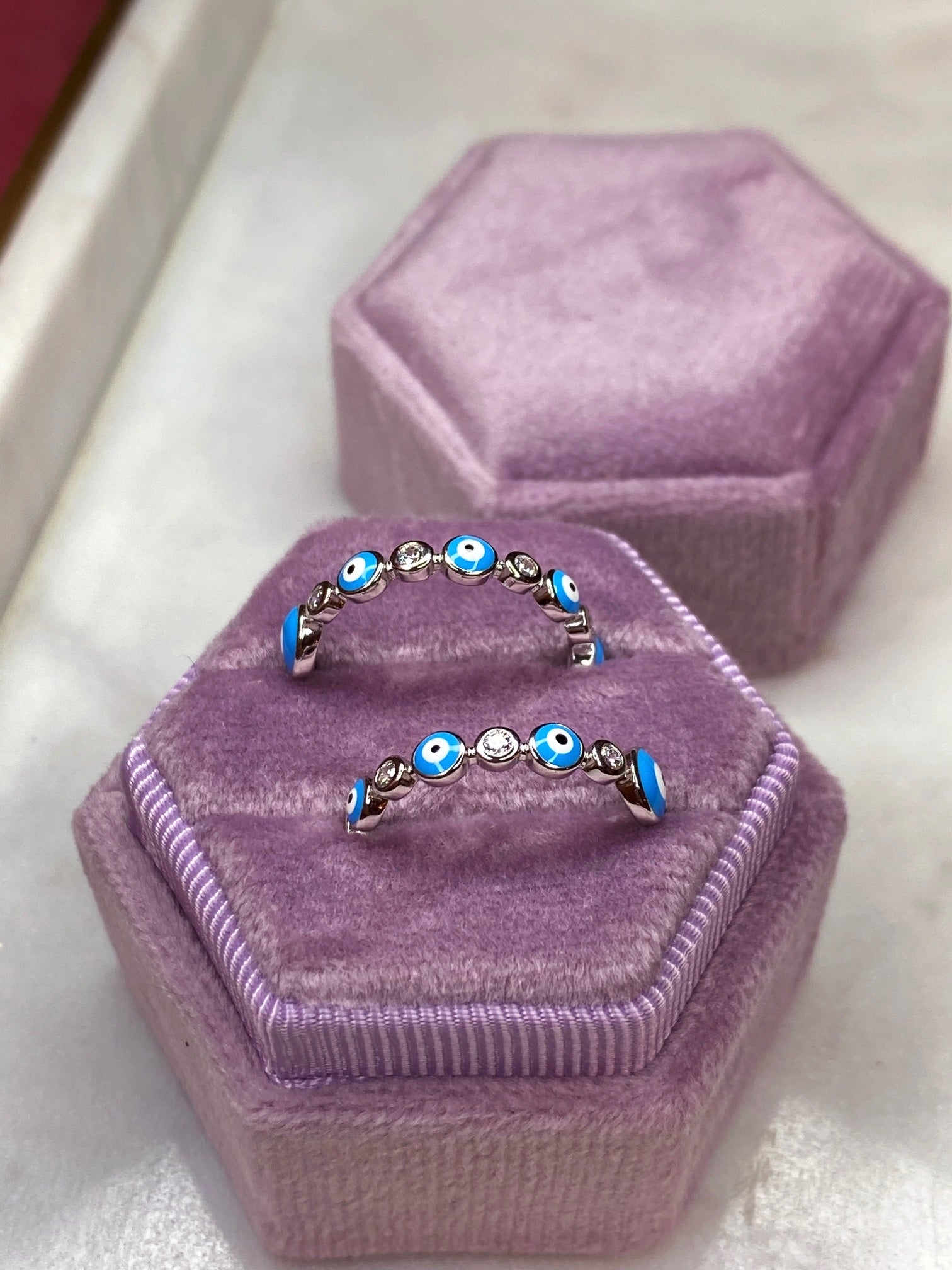 Blue Evil Eye Ring