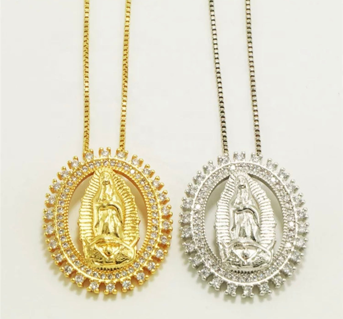 Lela Virgin Mary Necklace