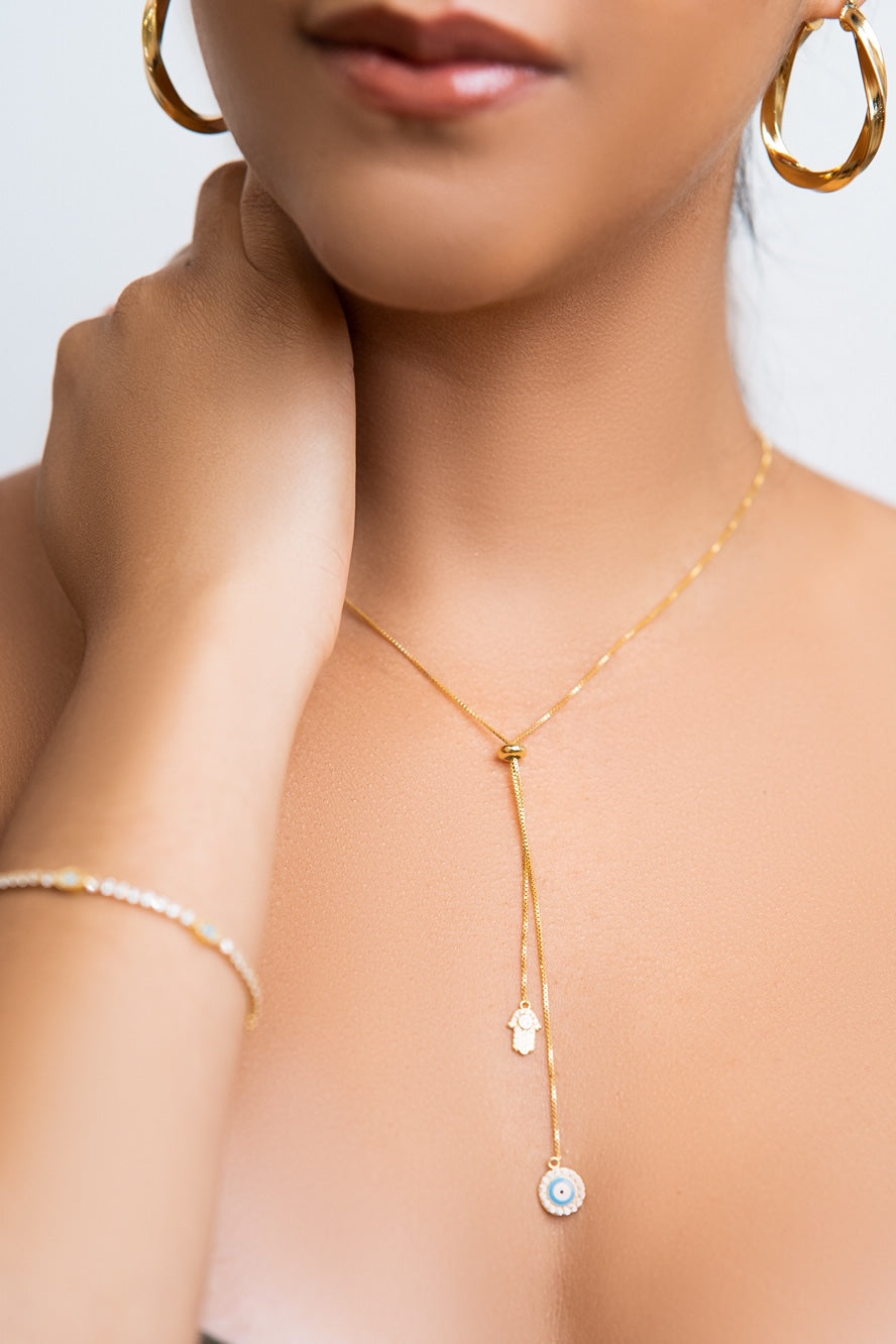 Yaneli Evil Eye Necklace