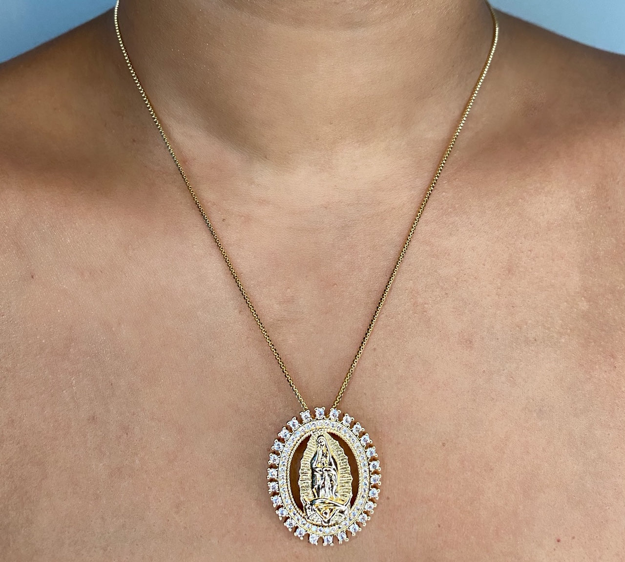 Lela Virgin Mary Necklace