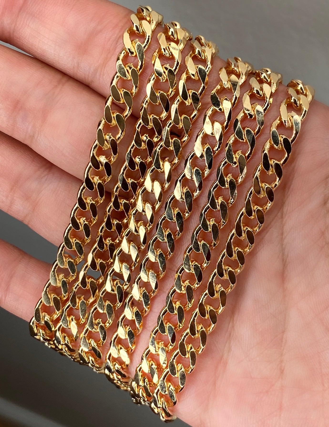 Gold Cuban Link Anklet