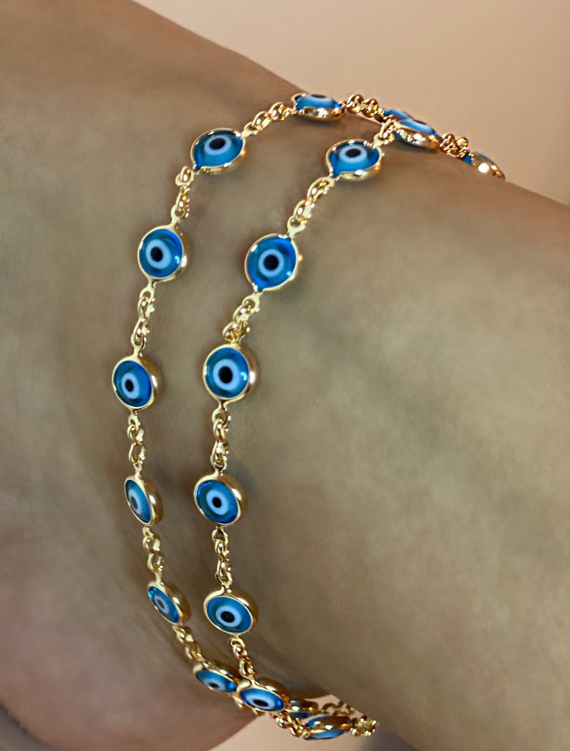 Blue Evil Eye Anklet